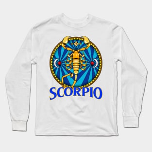 Scorpio Zodiac Design Long Sleeve T-Shirt